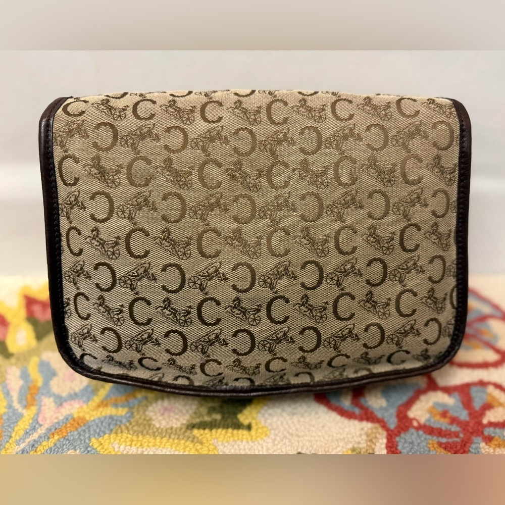 Celine Tan and Brown Crossbody Bag - Picture 6 of 16